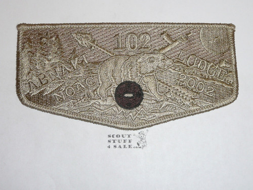 Order of the Arrow Lodge #102 Abnaki s4 2002 NOAC Flap Patch