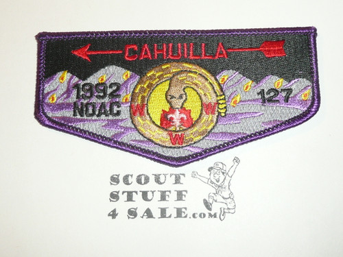 Order of the Arrow Lodge #127 Cahuilla s35 1992 NOAC Flap Patch