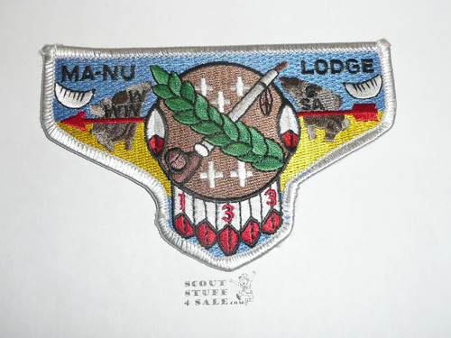 Order of the Arrow Lodge #133 Ma-Nu s37 Flap Patch