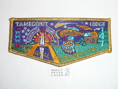 Order of the Arrow Lodge #147 Tamegonit s36 1997 NJ Flap Patch