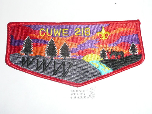 Order of the Arrow Lodge #218 Cuwe s11 Flap Patch
