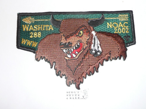 Order of the Arrow Lodge #288 Washita s35 2002 NOAC Flap Patch