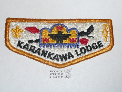 Order of the Arrow Lodge #307 Karankawa s33 Flap Patch