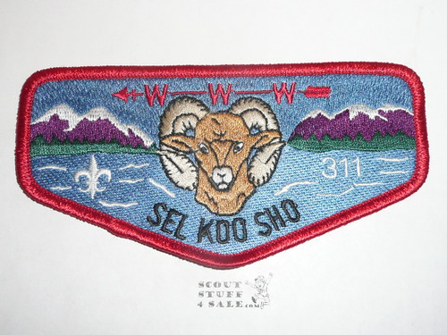 Order of the Arrow Lodge #311 Sel Koo Sho s15 Flap Patch