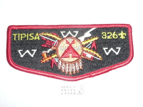 Order of the Arrow Lodge #326 Tipisa s8 Flap Patch