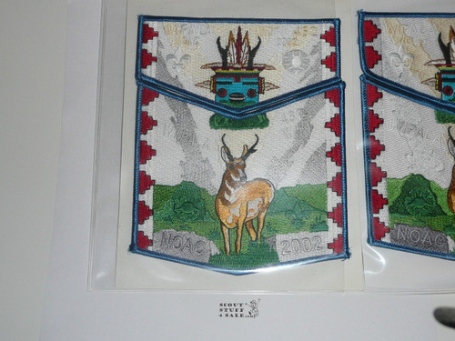 Order of the Arrow Lodge #432 Wipala Wiki 2002 NOAC 2 piece Flap Patch Set