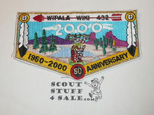 Order of the Arrow Lodge #432 Wipala Wiki s39 50th anniversary Flap Patch