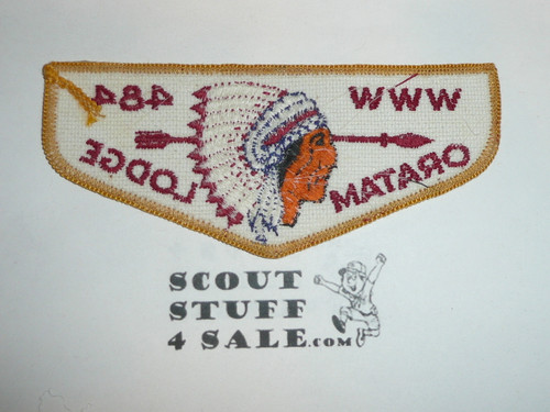 Order of the Arrow Lodge #484 Oratam f1 First Flap Patch