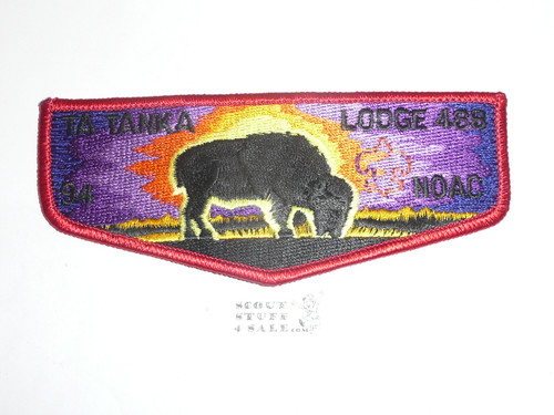 Order of the Arrow Lodge #488 Ta Tanka s31 1994 NOAC Flap Patch
