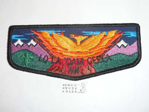 Order of the Arrow Lodge #491 Lo La 'Qam Geela f2 Flap Patch