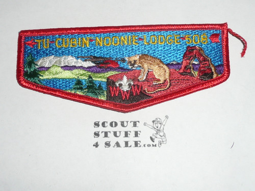 Order of the Arrow Lodge #508 Tu-Cubin-Noonie s13 Flap Patch