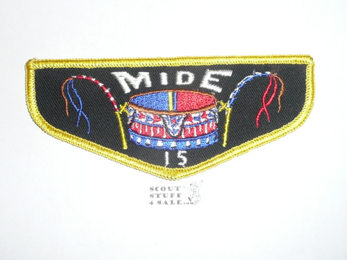Order of the Arrow Lodge #15 Mide f2 Flap Patch