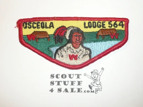 Order of the Arrow Lodge #564 Osceola f1a First Flap Patch