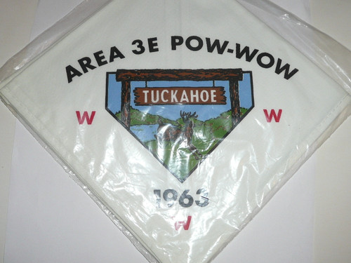 1963 Order of the Arrow Area 3E Conference Neckerchief, Tuckahoe Lodge Host