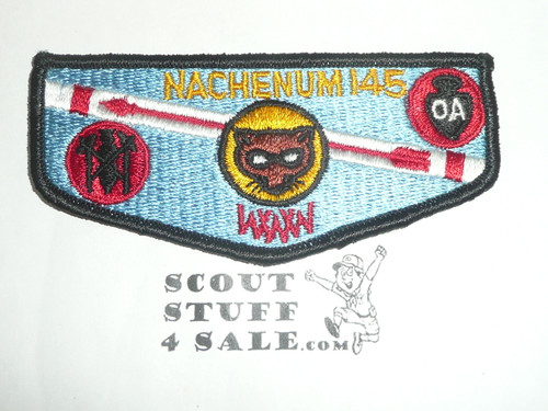 Order of the Arrow Lodge #145 Nachenum s1a Flap Patch