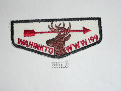 Order of the Arrow Lodge #199 Wahinkto zf1 Fake Flap Patch