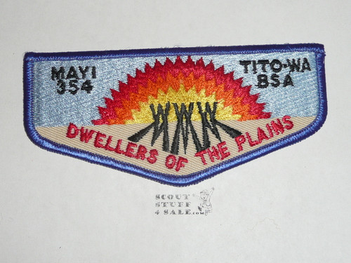 Order of the Arrow Lodge #354 Mayi Tito-Wa Chapter f2 Flap Patch