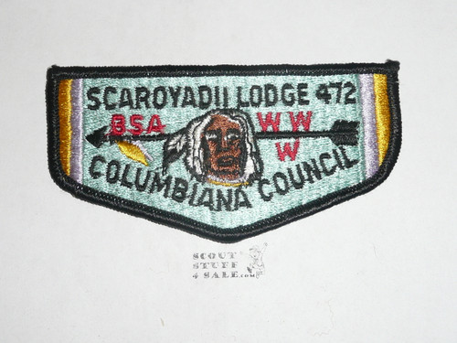 Order of the Arrow Lodge #472 Scaroyadii s4 Flap Patch