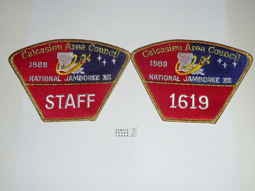 1989 National Jamboree JSP - Calcasieu Council, 2 different