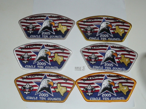 2005 National Jamboree JSP - Circle Ten Council, set of 14