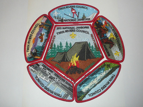 2013 National Jamboree JSP - Twin Rivers Council, Complete set, red