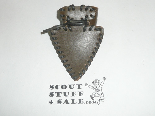 Leather Arrowhead Neckerchief Slide #3