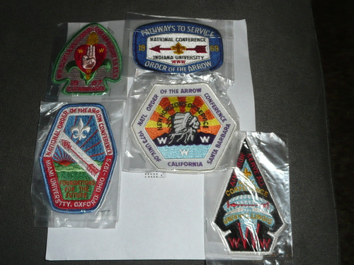 National Order of the Arrow Conference (NOAC), 1975 Reproduction set of NOAC Patches, 14 Patches