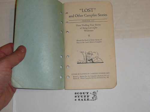 1928 "LOST" and Other Campfire Stories, By Frank Cheley, Little Loose Leaf Series Bulletin #13