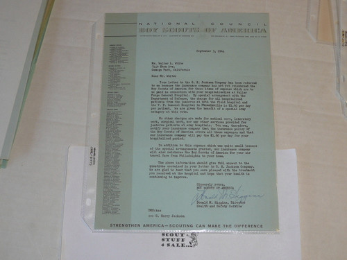 1963 Letter on Boy Scout National Headquarters Stationary #2