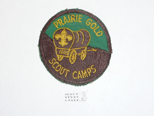Prairie Gold Scout Camps Patch, sewn