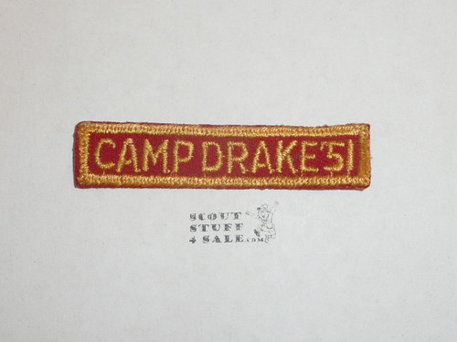 Camp Drake FELT Segment Patch, Mission Council, 1951