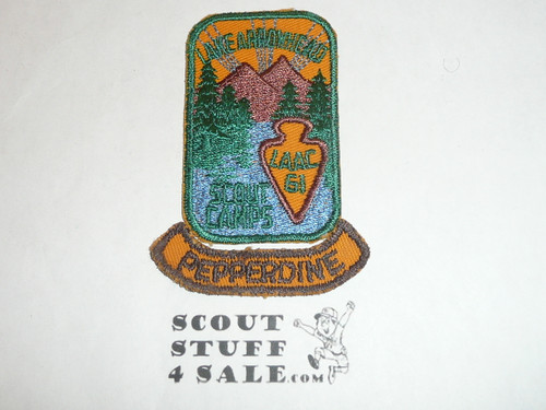 Lake Arrowhead Scout Camps, Camp Pepperdine Segment Patch, 1961 (segment only)