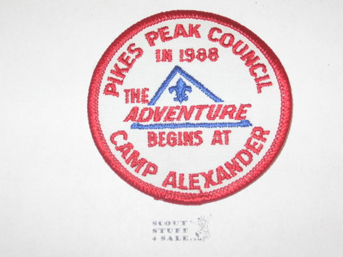 Camp Alexander Patch, Pikes Peak Council, 1988