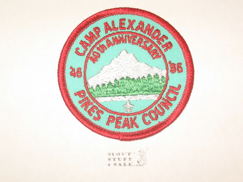 Camp Alexander Patch, Pikes Peak Council, 1986