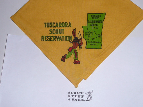 Tuscarora Scout Reservation, Susquenango Council, Neckerchief, Gold