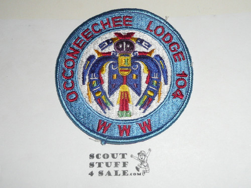 Order of the Arrow Lodge #104 Occoneechee r11 Round Patch