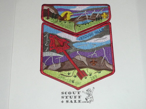 Order of the Arrow Lodge #249 Spe-Le-Yai 2000 NOAC two piece Flap Patch Set