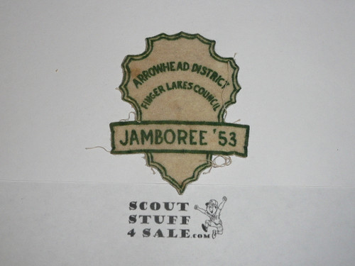 1953 National Jamboree JSP - Finger Lakes Council FELT JCP, cut out and sewn