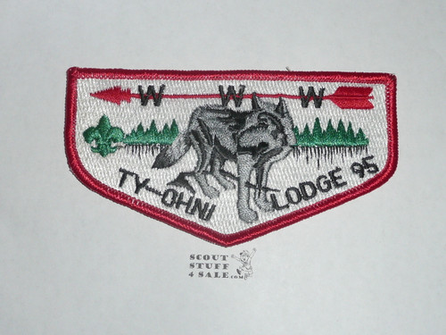 Order of the Arrow Lodge #95 Ty-Ohni s10 Flap Patch