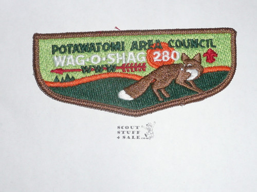 Order of the Arrow Lodge #280 Wag-O-Shag s4 Flap Patch