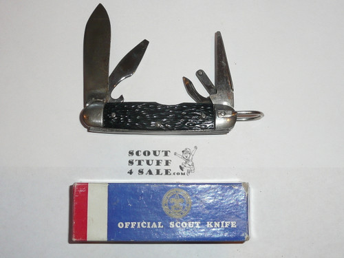 Boy Scout Knife, Unknown Manufacturer, Litely used with Box