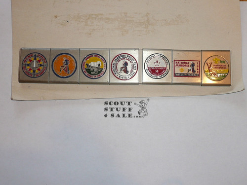 1969 National Jamboree Commemorative Belt Loop Set, 1937-1969 represented