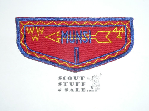 Order of the Arrow Lodge #444 Munsi f1 First Flap Patch