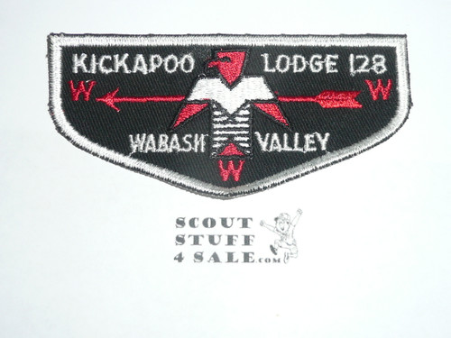 Order of the Arrow Lodge #128 Kickapoo f1 Flap Patch