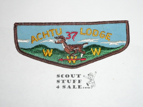 Order of the Arrow Lodge #37 Achtu f1 First Flap Patch