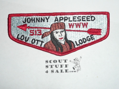 Order of the Arrow Lodge #513 Lou Ott s4 Flap Patch