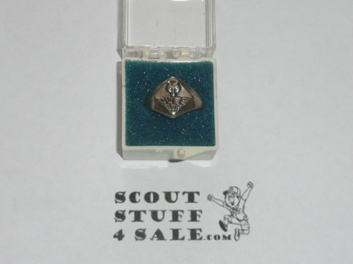 Cub Scout Silver RIng, 1950's, Wolf Emblem "CUB BSA", Sterling Silver, Size Unknown