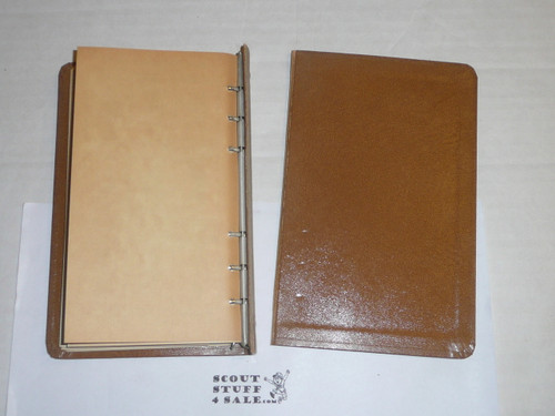 Lefax Boy Scout Fieldbook, Scarce Cardboard Binding, back cover separated, Includes many assorted BSA and Lefax Pages