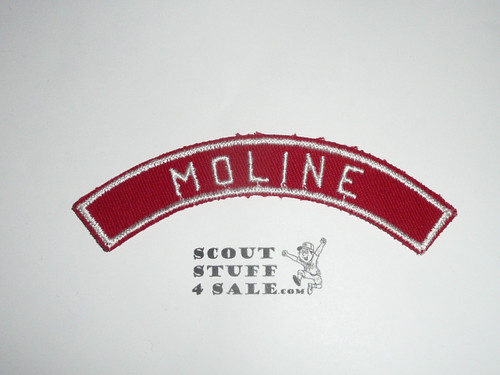 MOLINE Red and White Community Strip