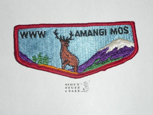 Order of the Arrow Lodge #390 Amangi Mos s1 Flap Patch